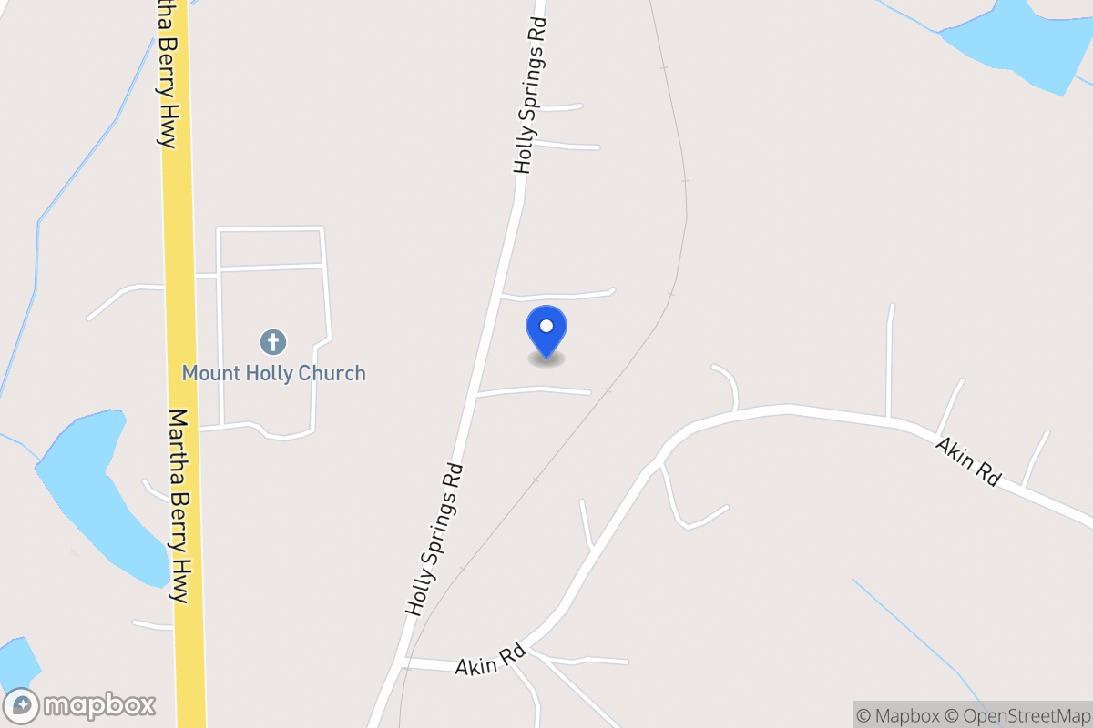 Map of 355 Holly Springs Rd