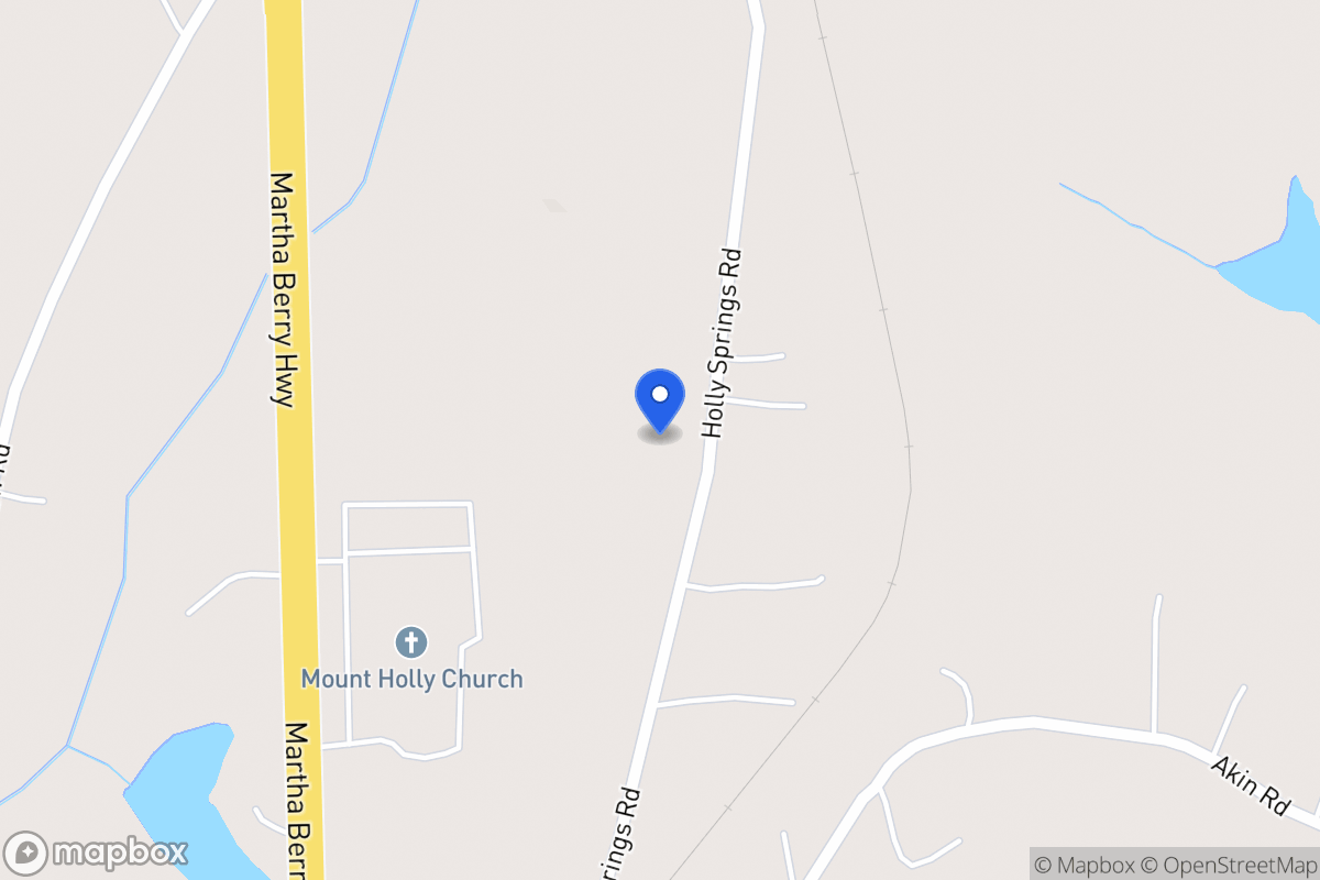 Map of 434 Holly Springs Rd