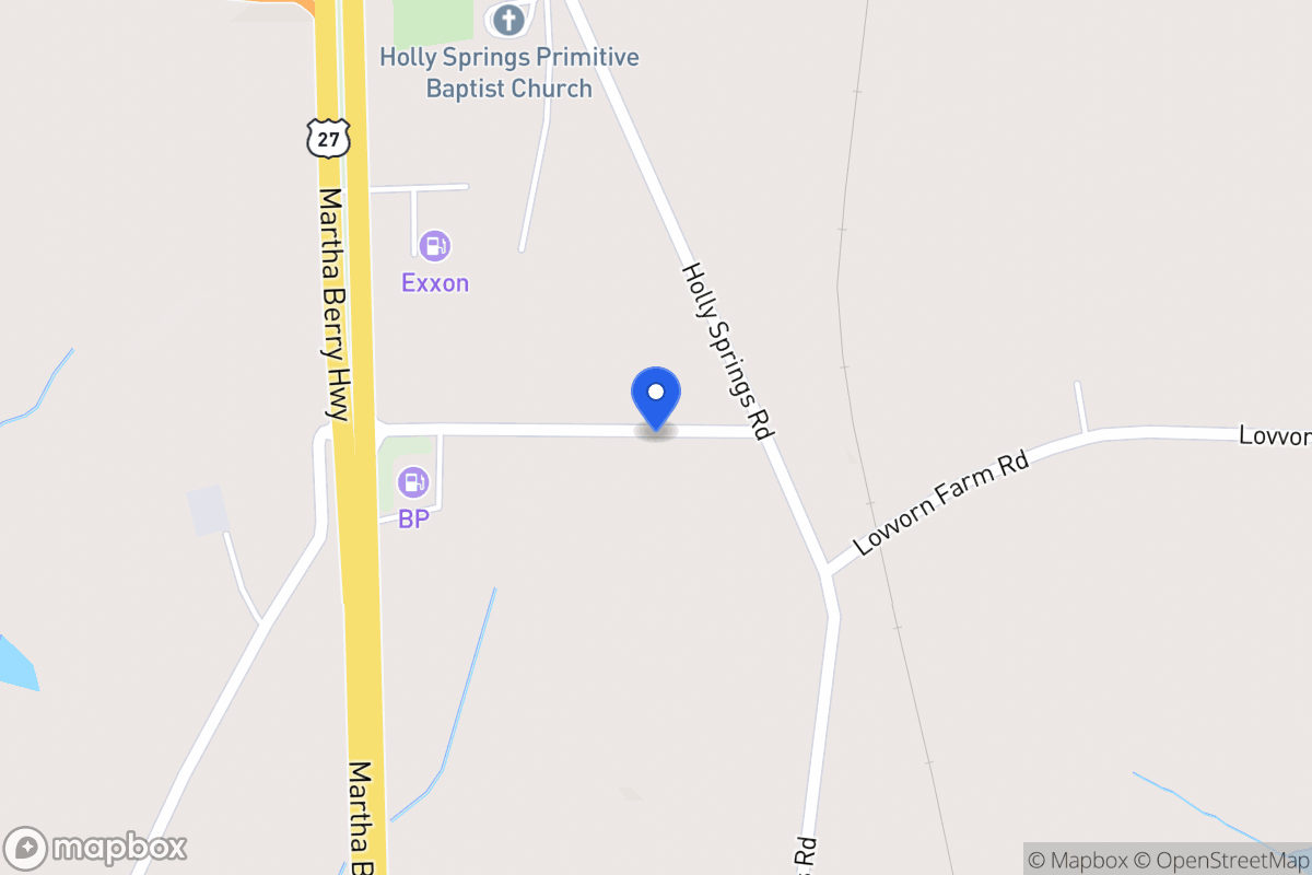 Map of 656 Holly Springs Rd
