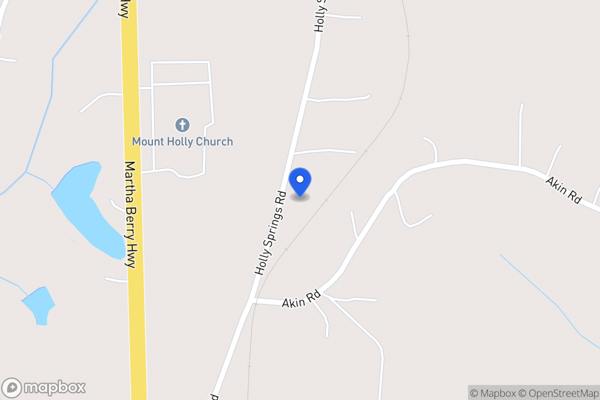 Map of 321 Holly Springs Rd