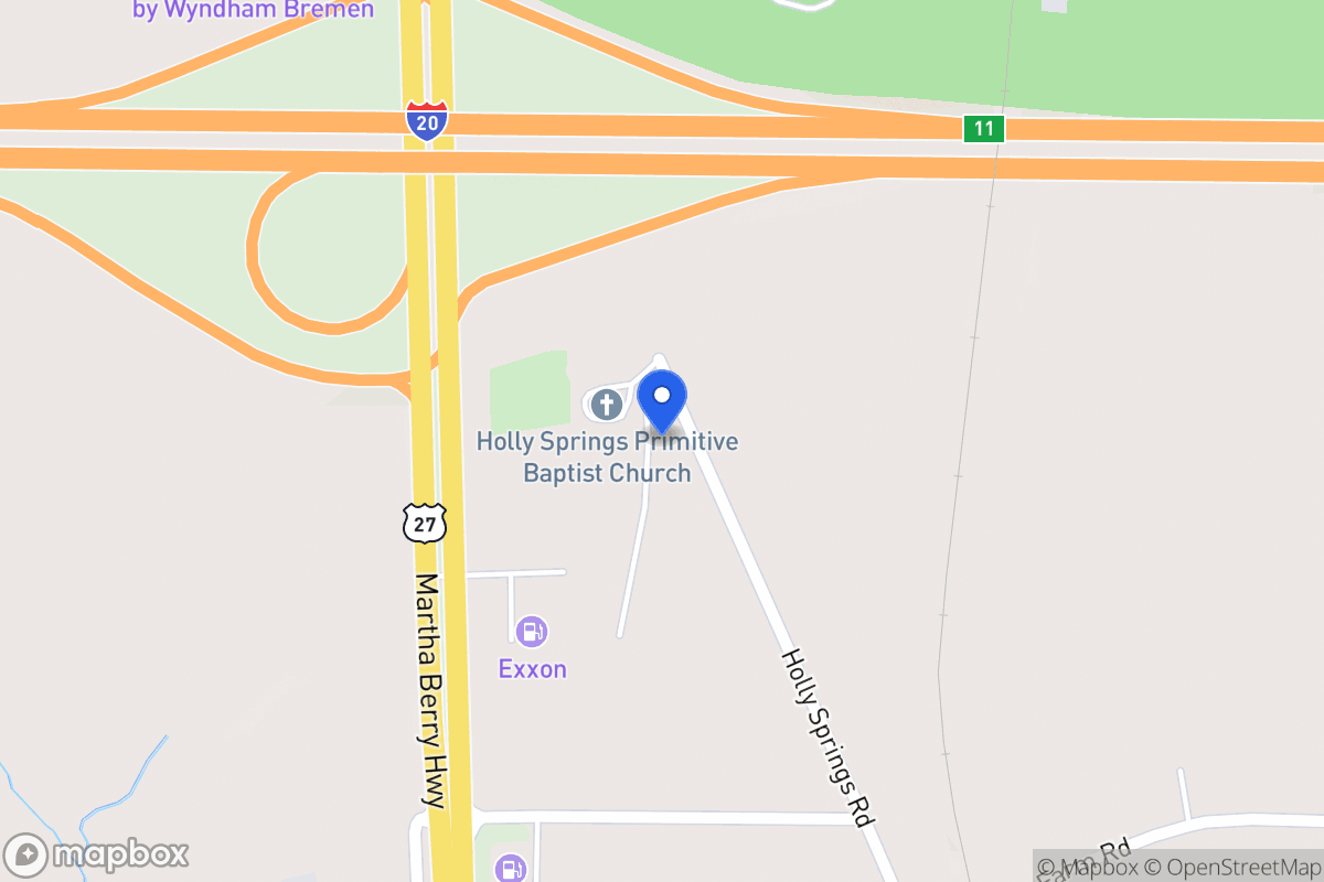 Map of 752 Holly Springs Rd