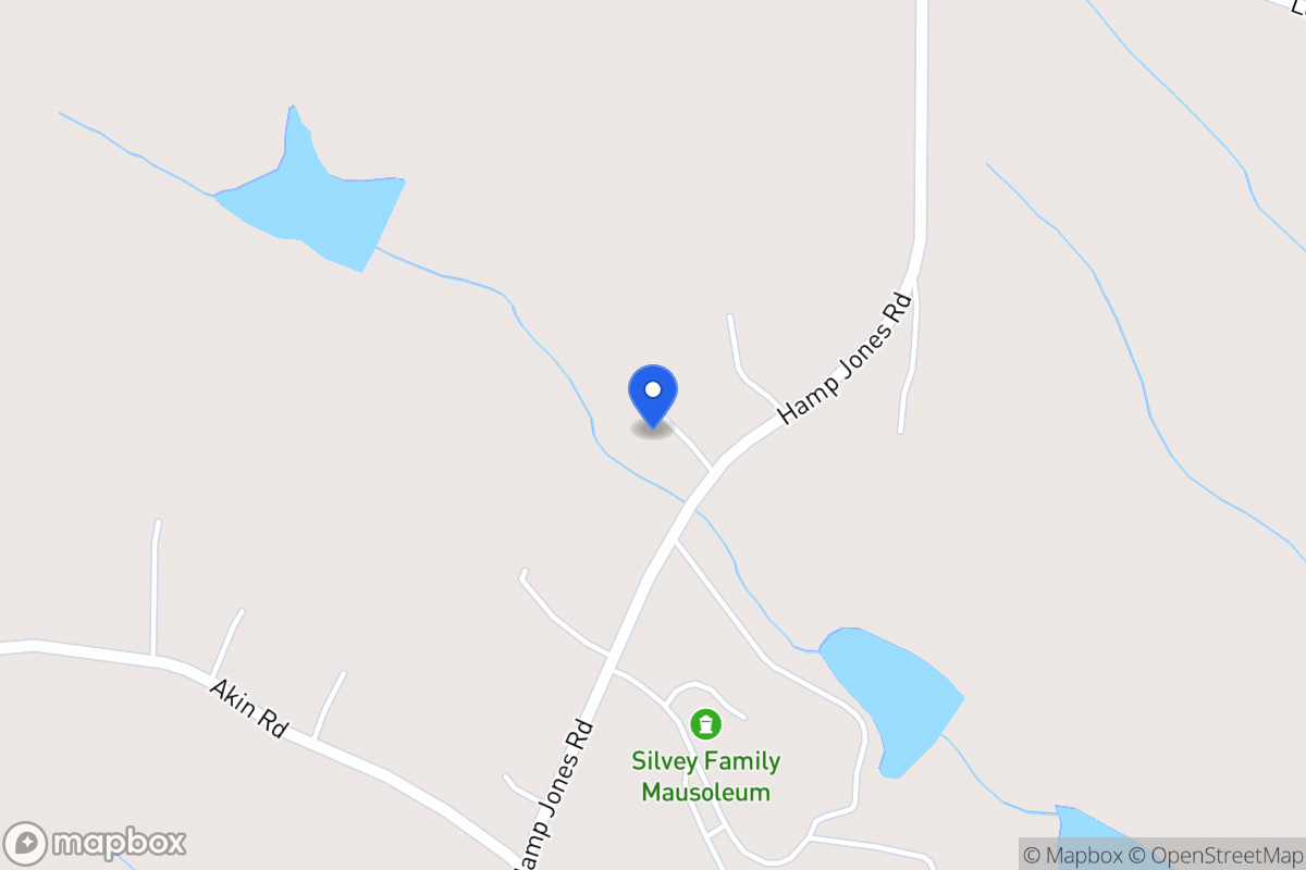 Map of 394 Hamp Jones Rd