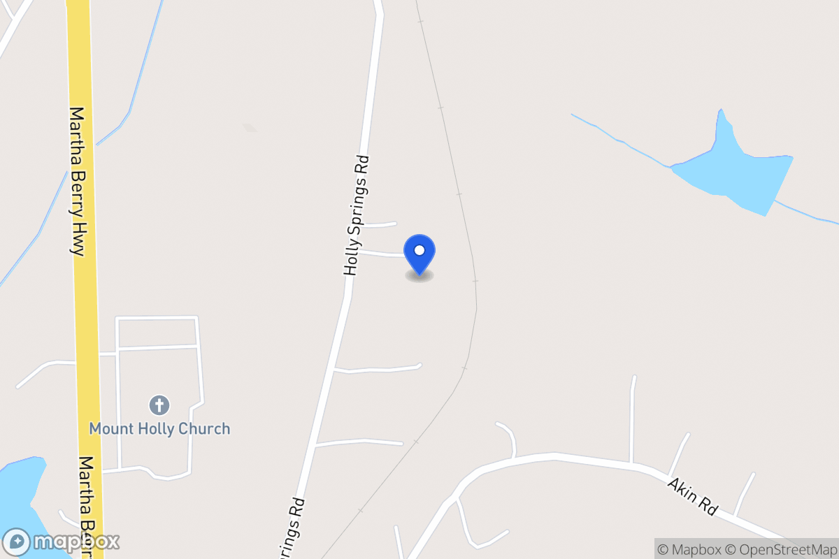 Map of 431 Holly Springs Rd