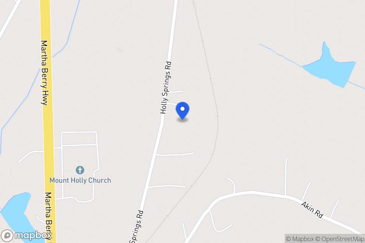 Map of 425 Holly Springs Rd