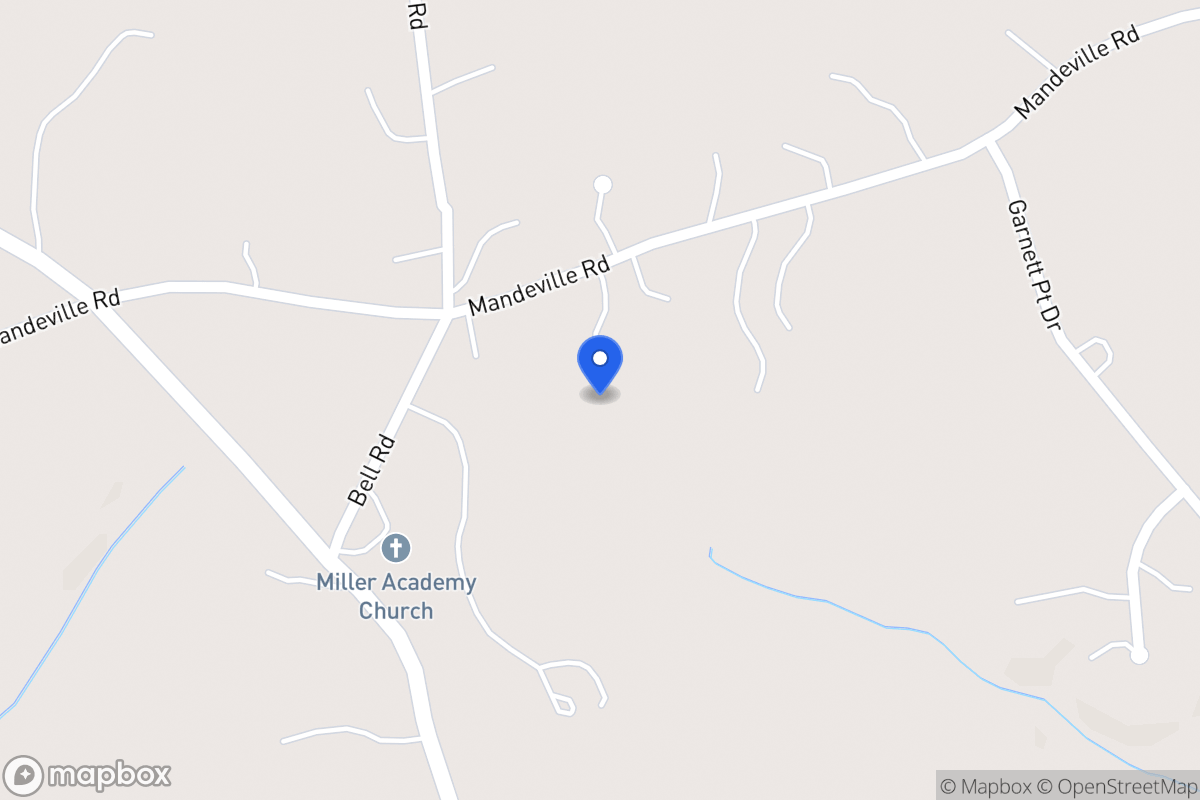Map of 1235 Mandeville Rd