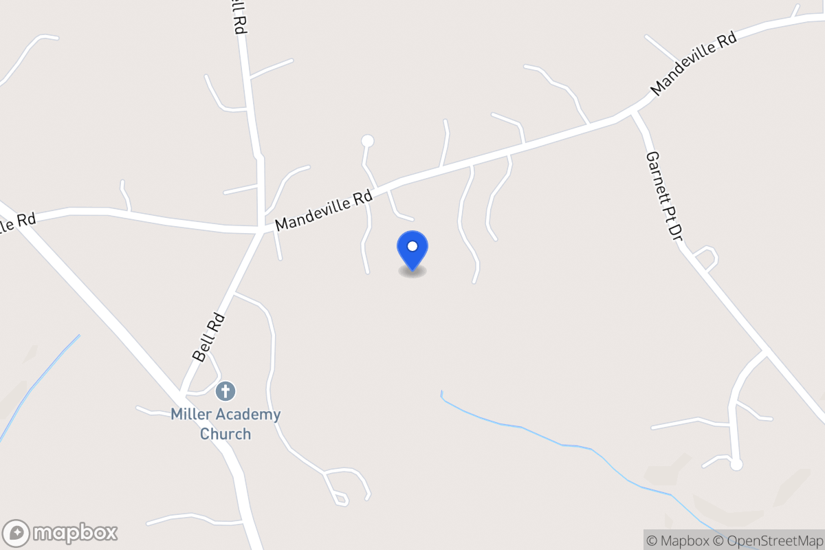 Map of 1245 Mandeville Rd