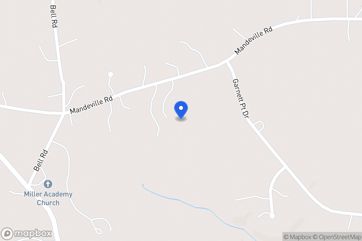 Map of 1265 Mandeville Rd