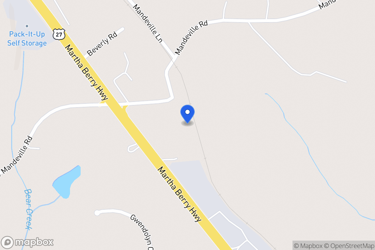 Map of 161 Mandeville Ln