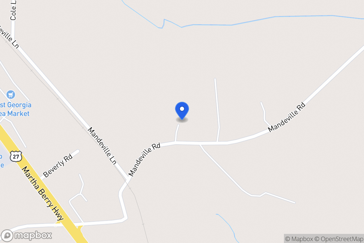 Map of 172 Mandeville Rd