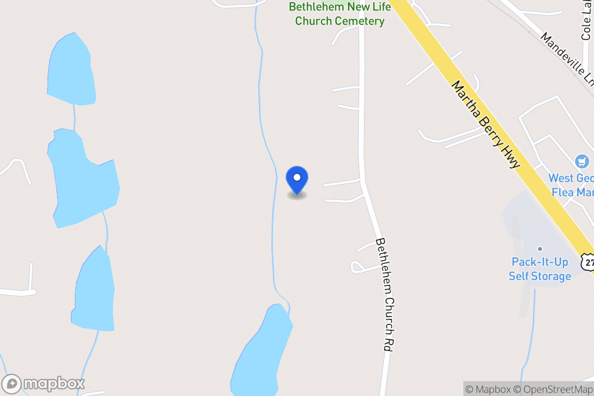 Map of 151 Bethlehem Church Rd