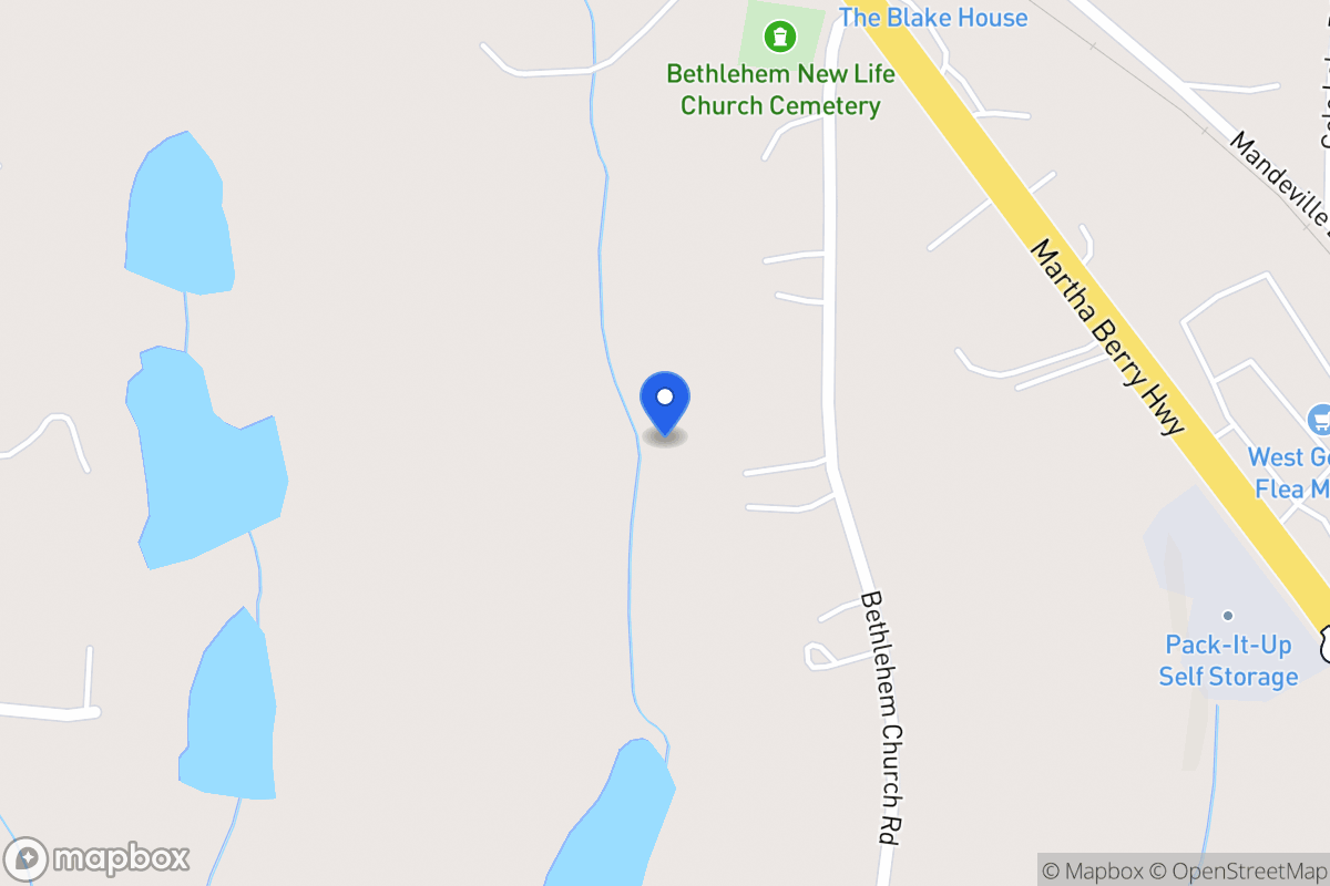 Map of 141 Bethlehem Church Rd