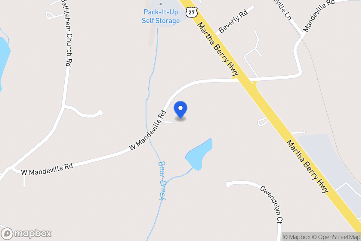 Map of 104 W Mandeville Rd