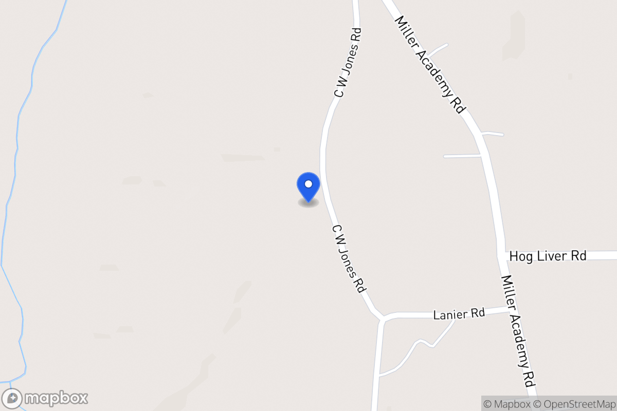 Map of C W Jones Rd