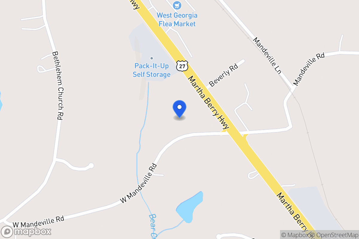 Map of 43 W Mandeville Rd