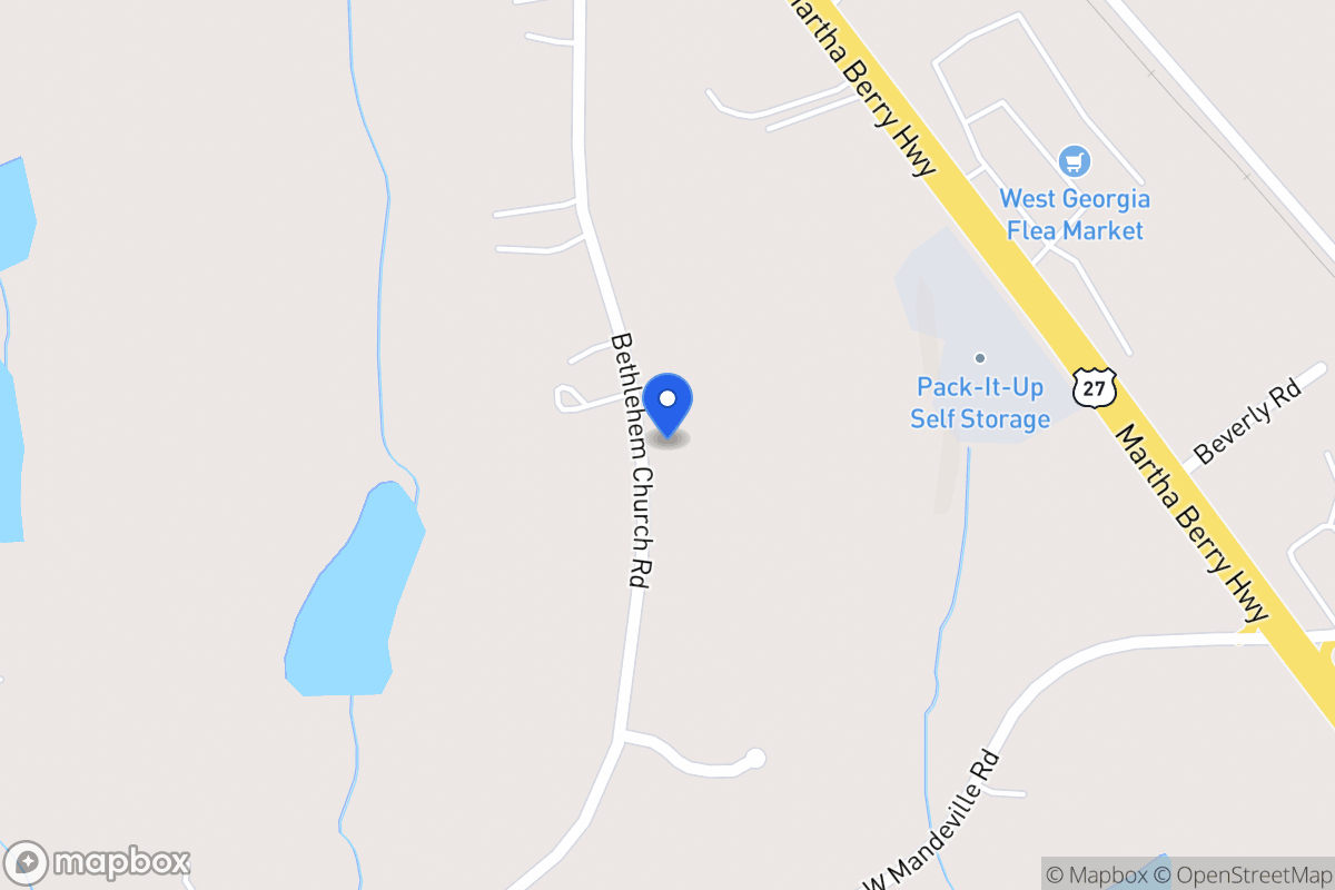 Map of 208 Bethlehem Church Rd
