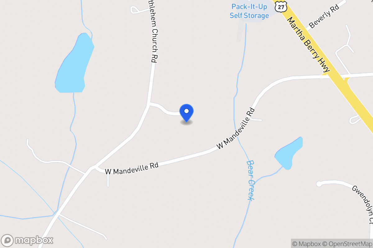 Map of 112 114 Carroll Creek Ln