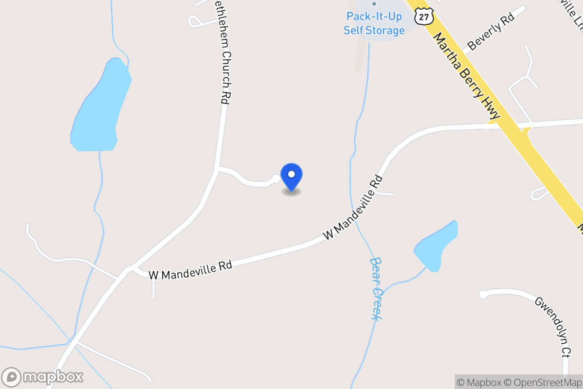 Map of 116 118 Carroll Creek Ln