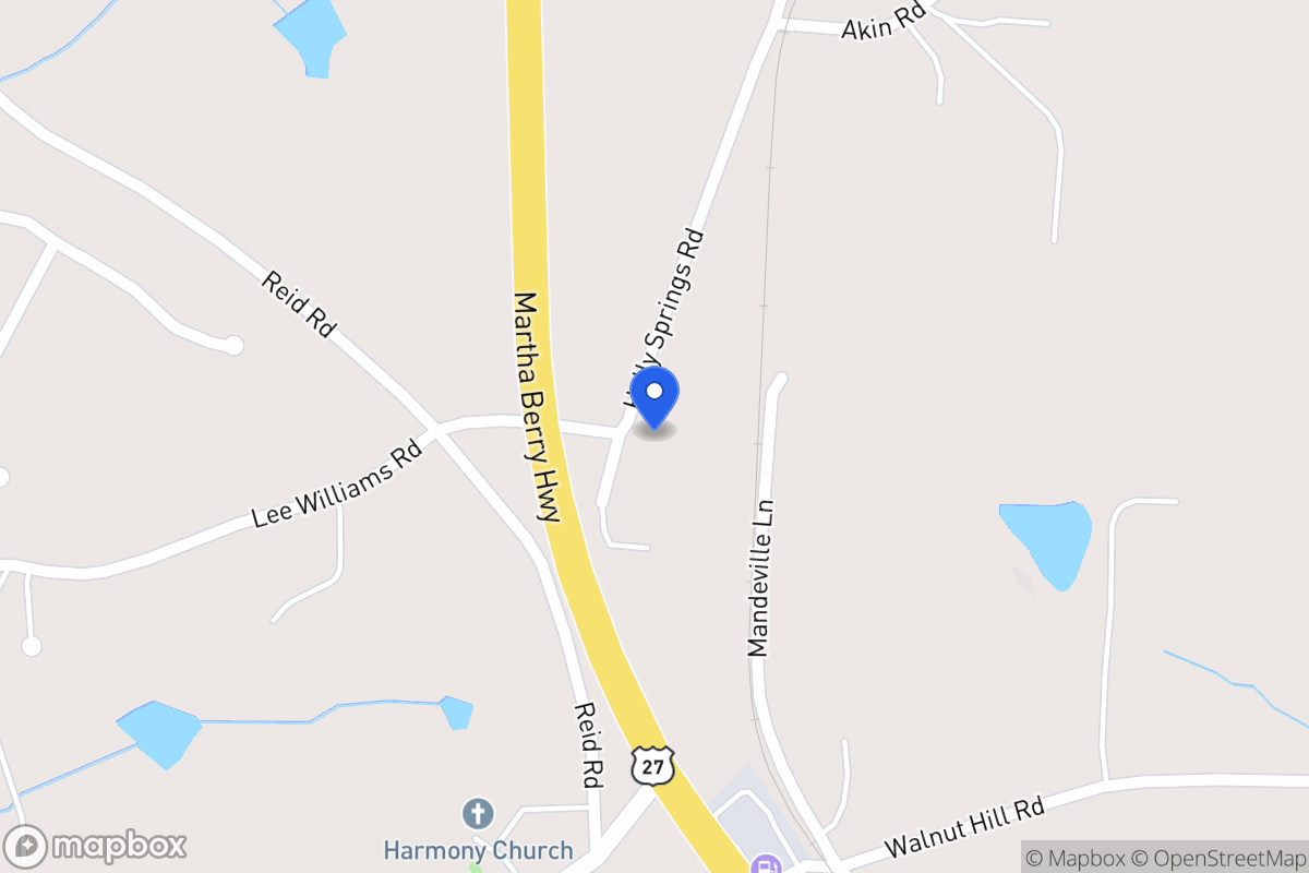 Map of 125 Holly Springs Rd