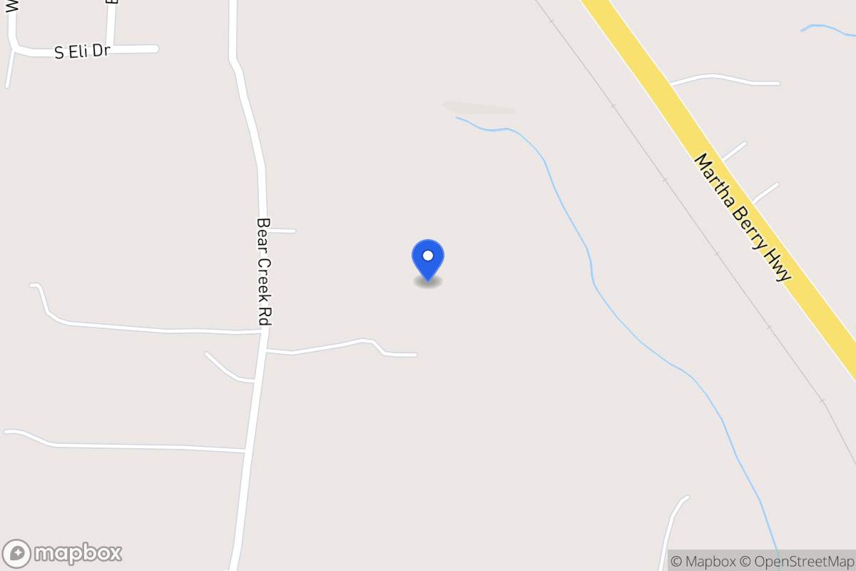 Map of 1173 Bear Creek Rd