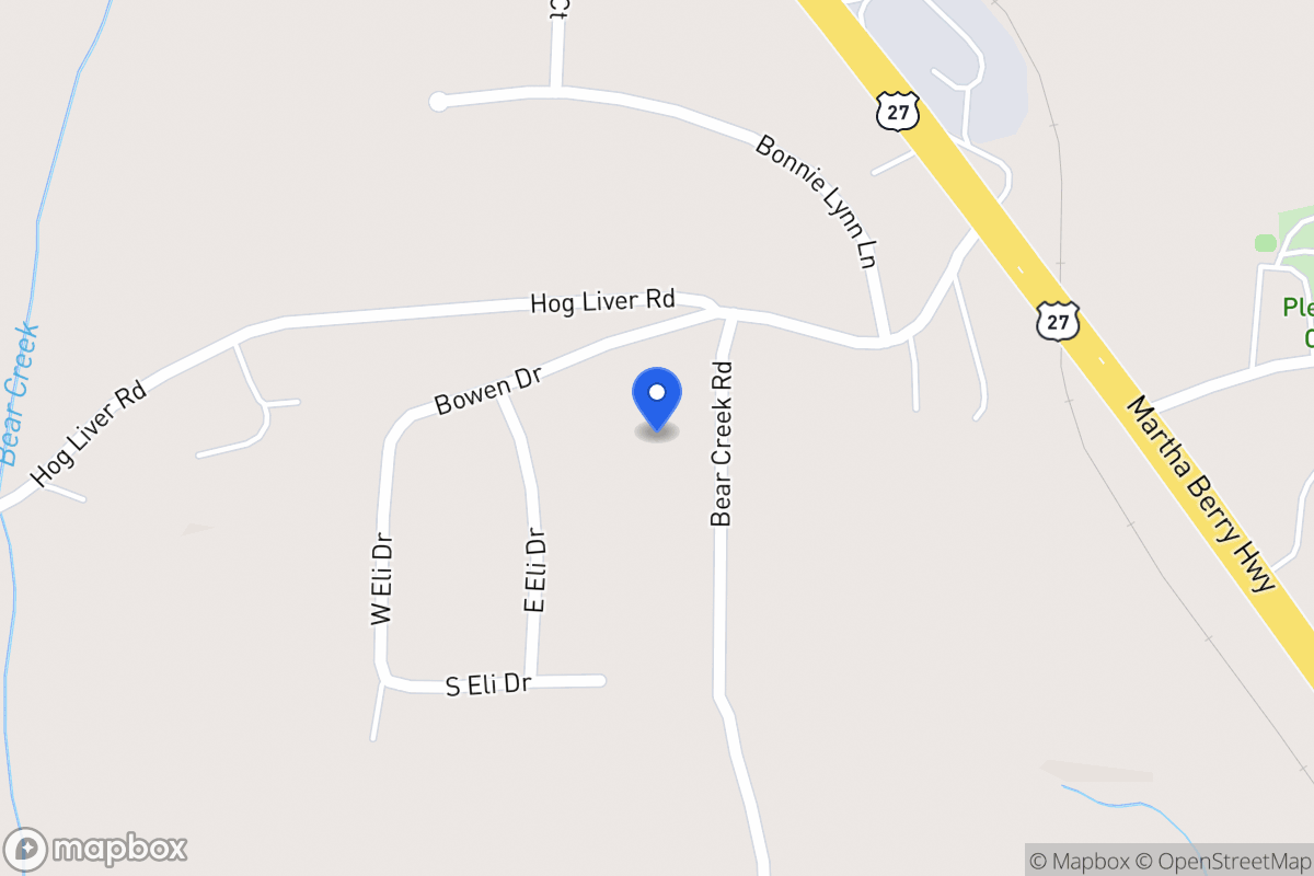 Map of 1394 Bear Creek Rd