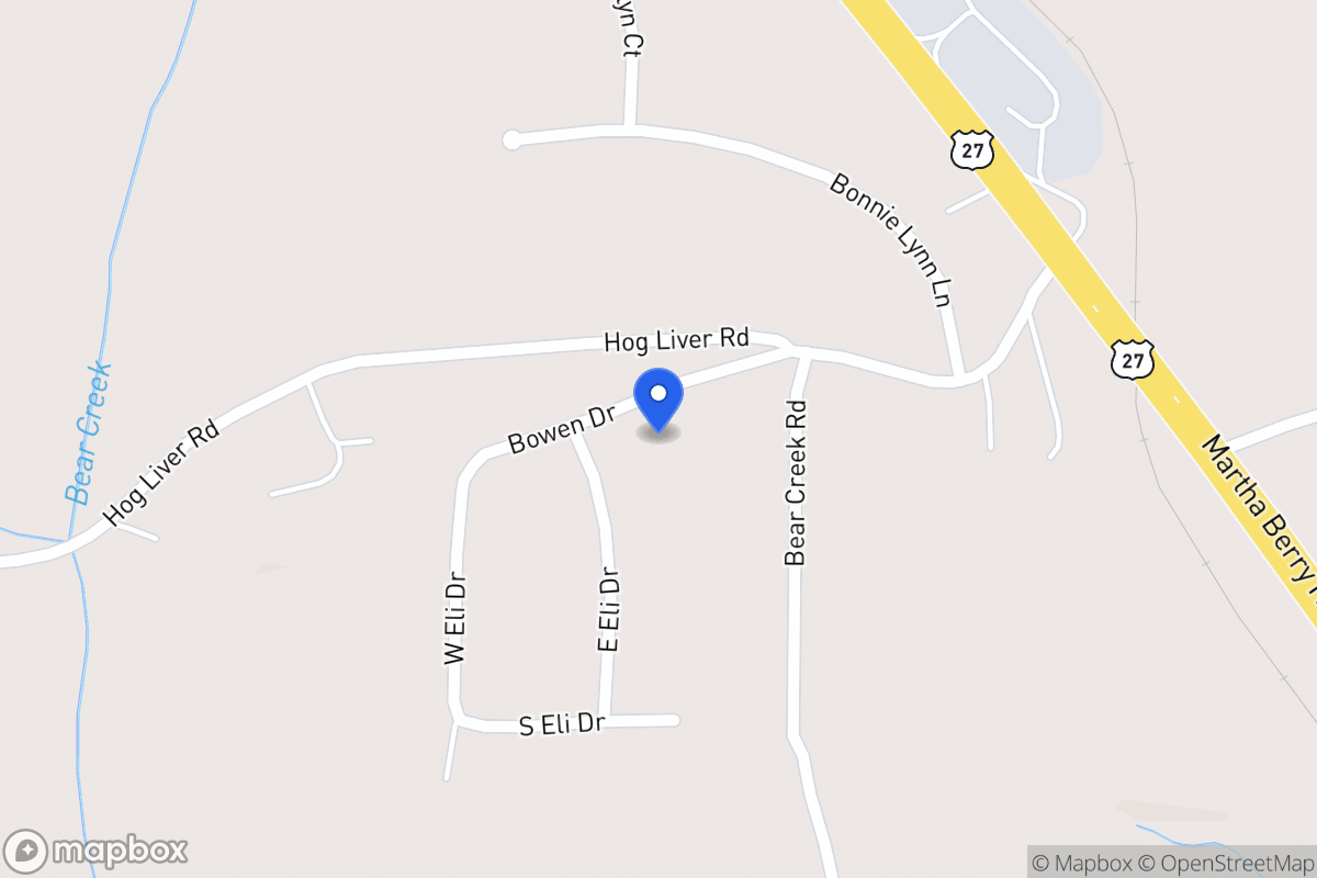 Map of Bowen Dr
