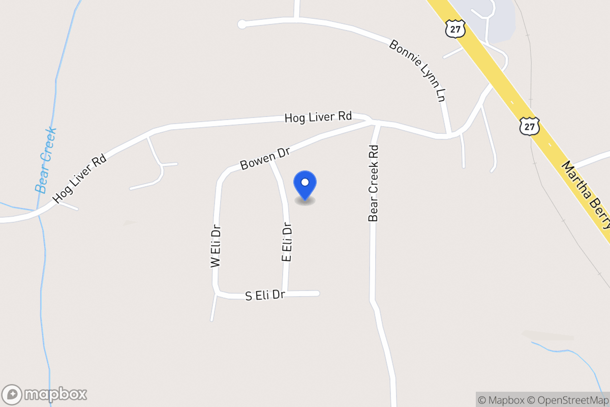 Map of 26 E Eli Dr