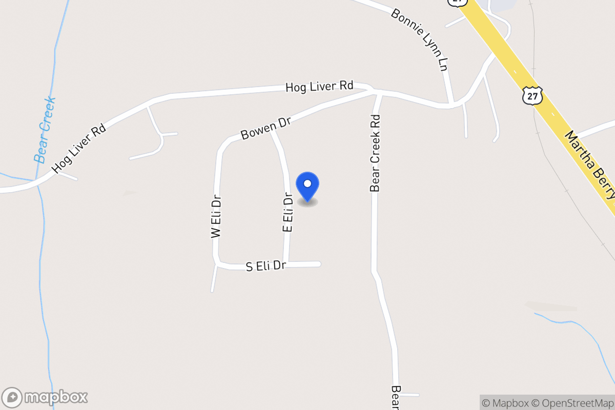 Map of 36 E Eli Dr