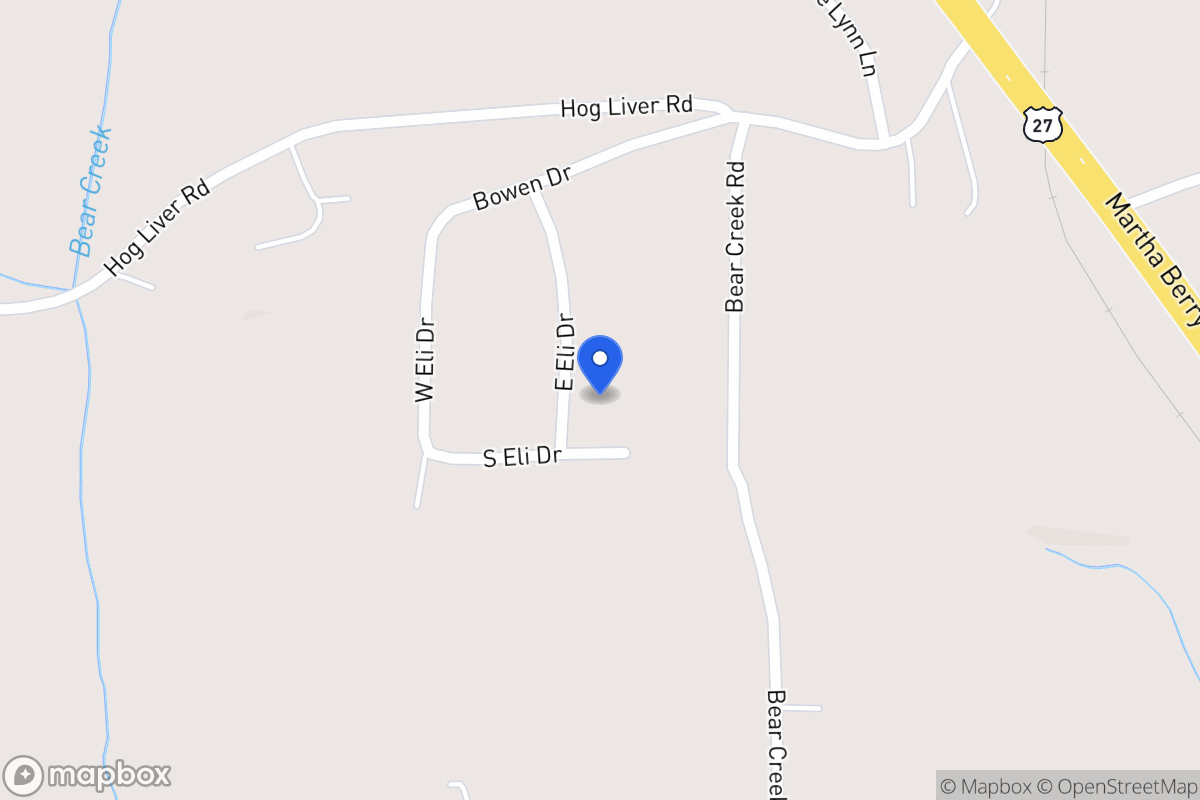 Map of 66 E Eli Dr