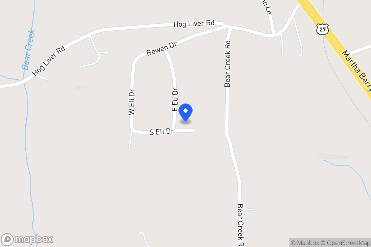Map of 76 E Eli Dr