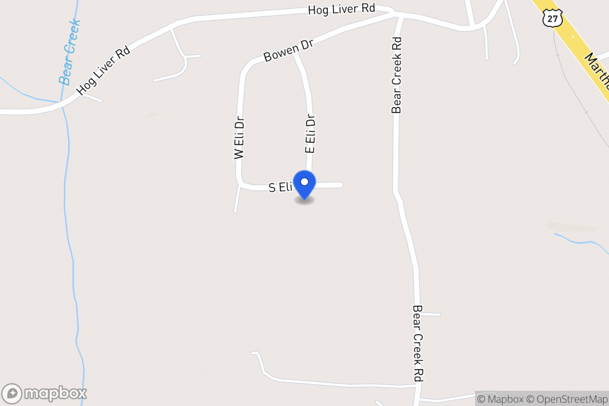 Map of 49 S Eli Dr
