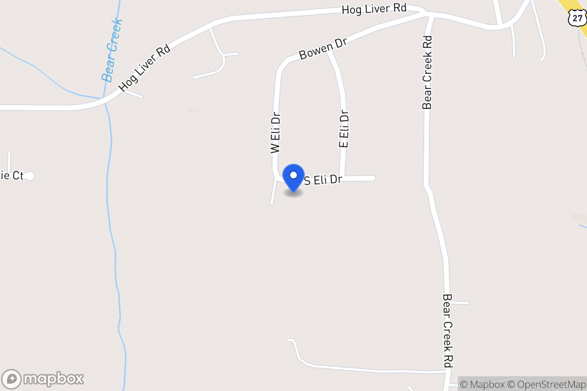 Map of 25 S Eli Dr
