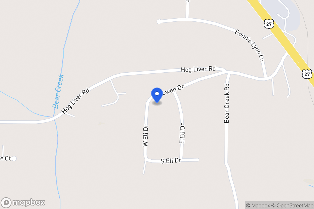 Map of W Eli Dr