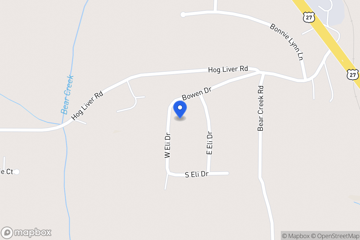 Map of 16 W Eli Dr