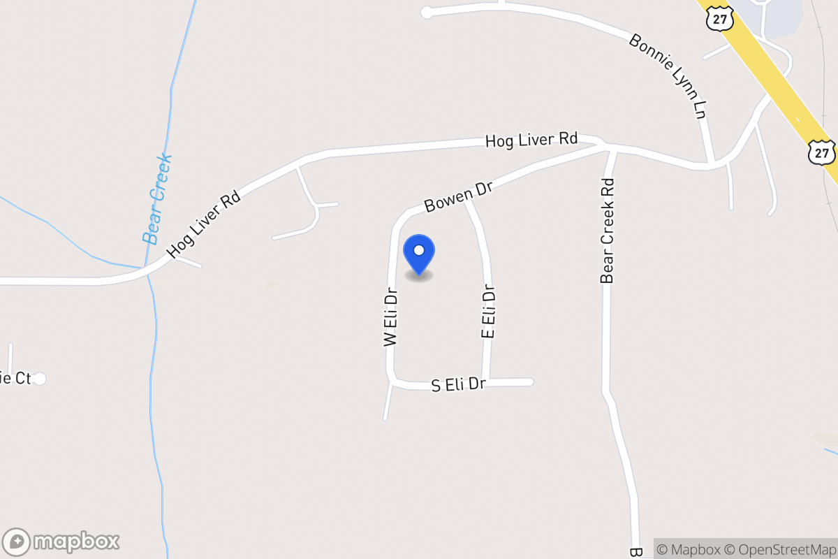 Map of 28 W Eli Dr