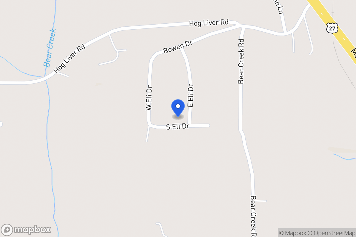 Map of 81 E Eli Dr