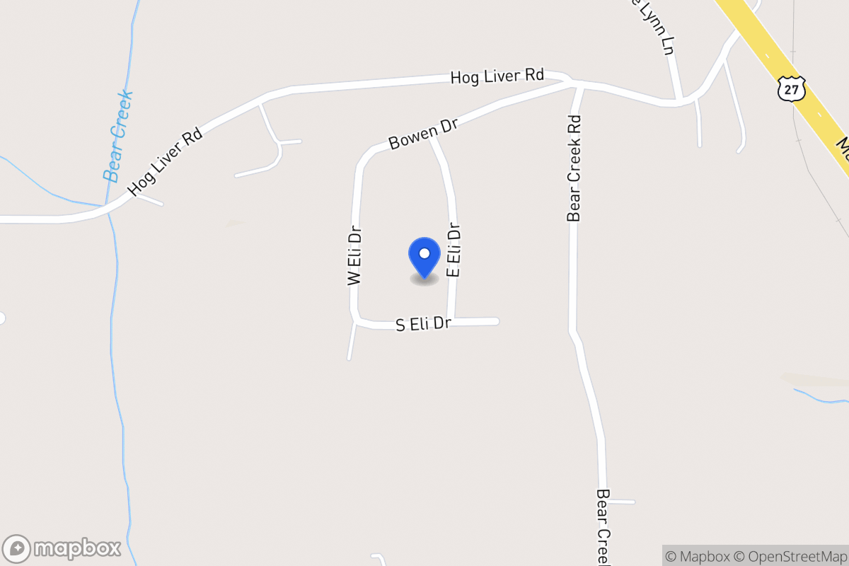 Map of 69 E Eli Dr