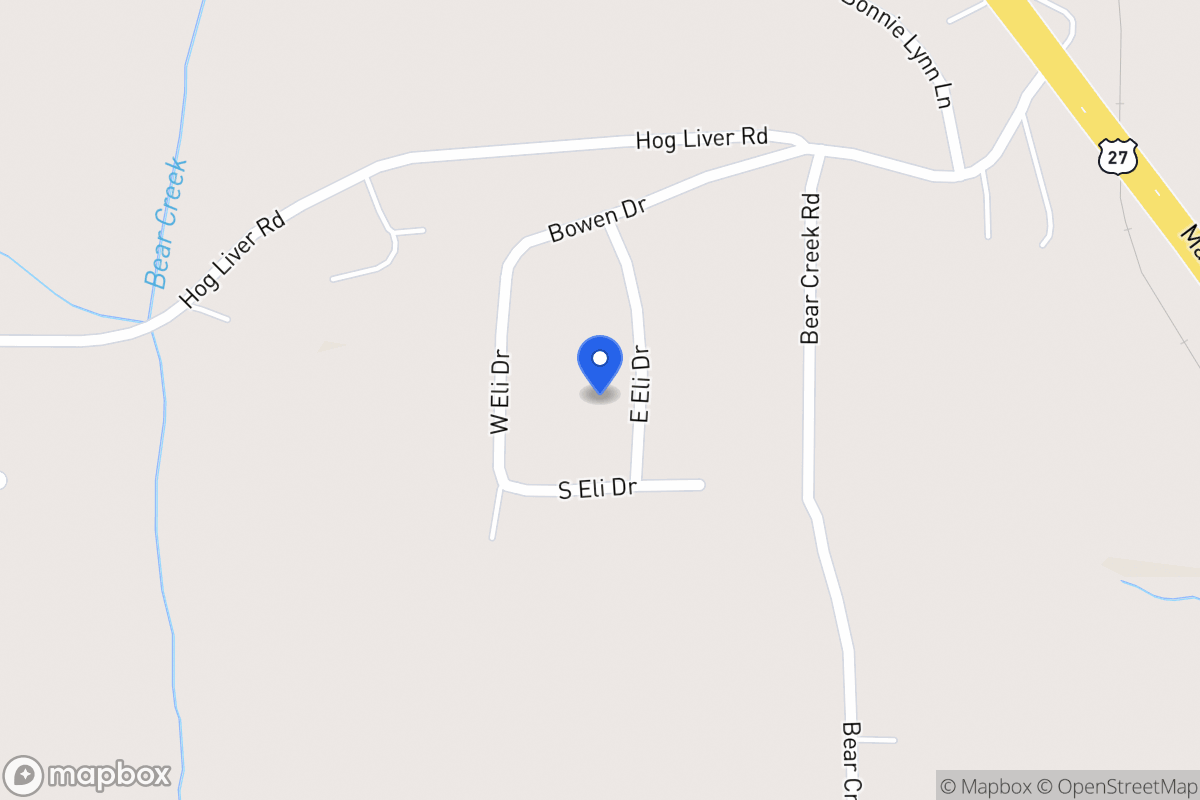 Map of 57 E Eli Dr