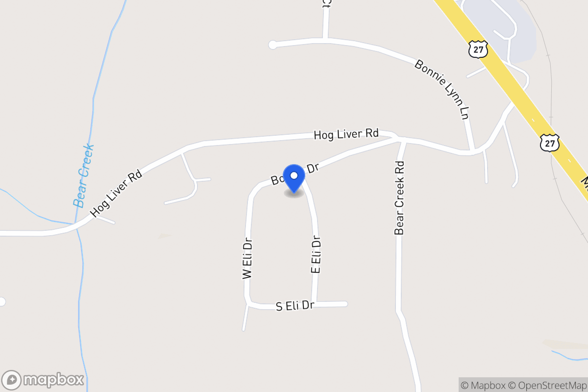 Map of 15 E Eli Dr