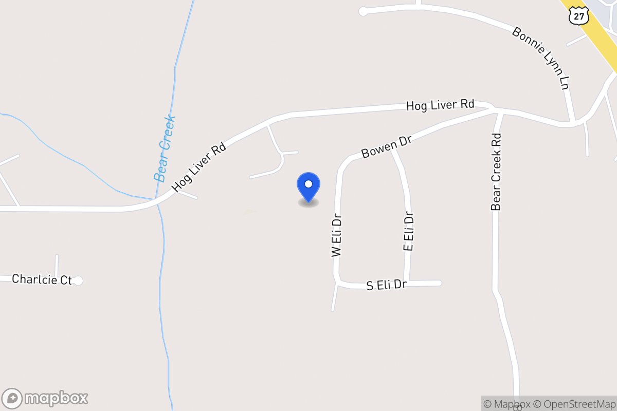 Map of 25 W Eli Dr