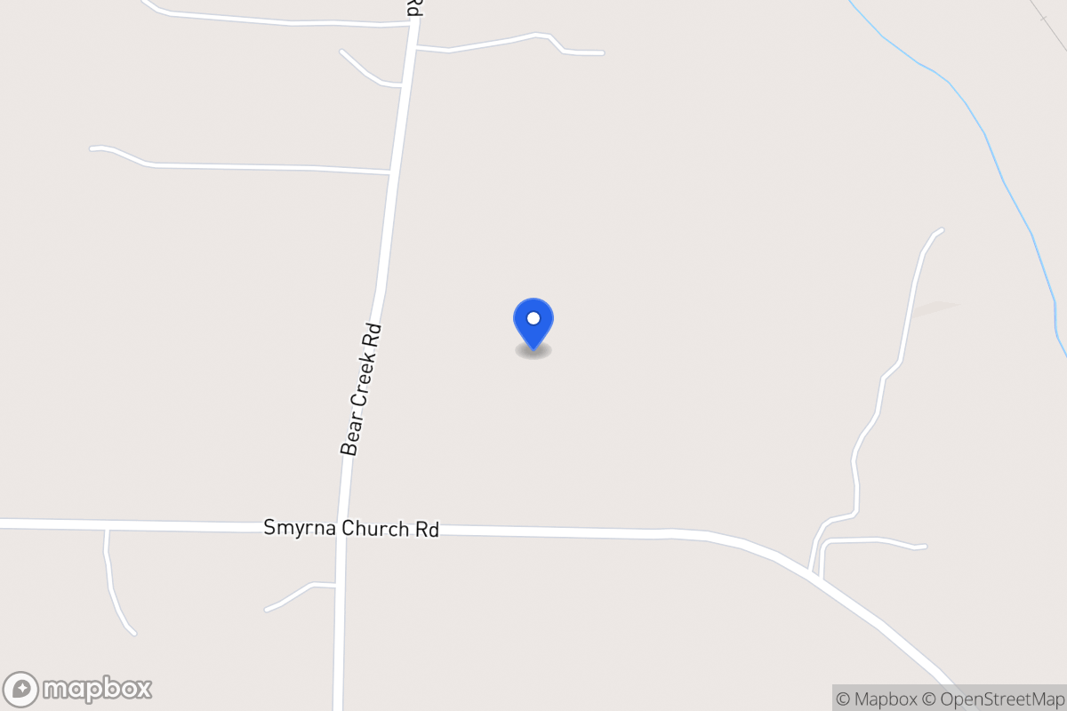Map of Bear Creek Rd