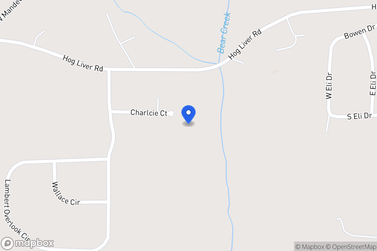 Map of 125 Charlcie Ct