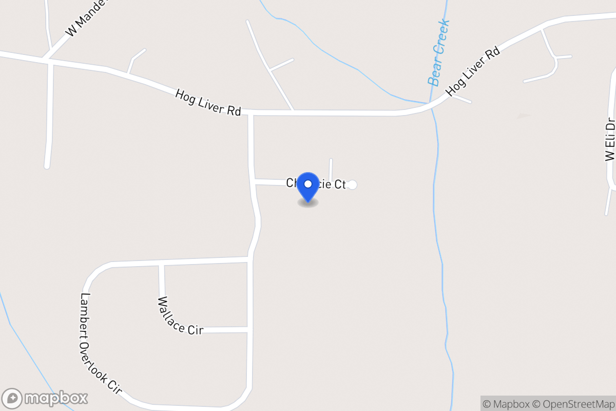 Map of 109 Charlcie Ct