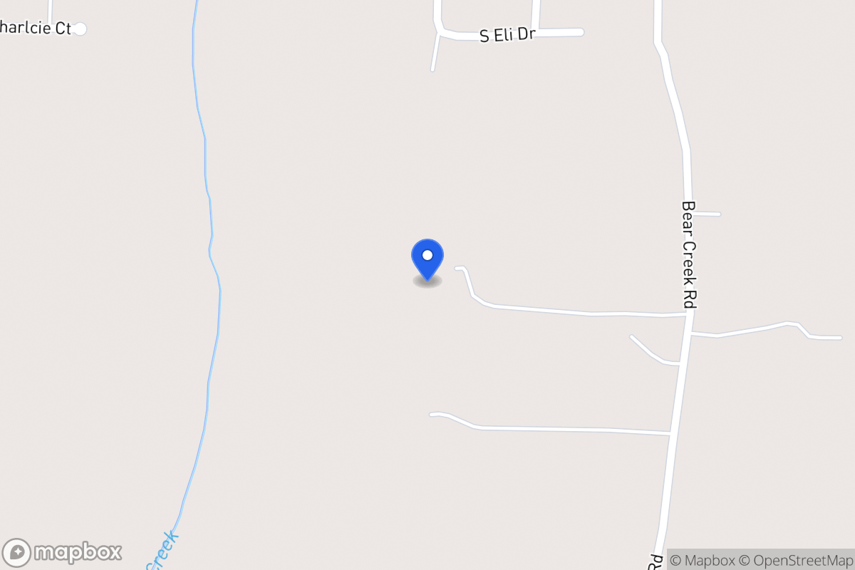 Map of 1180 Bear Creek Rd