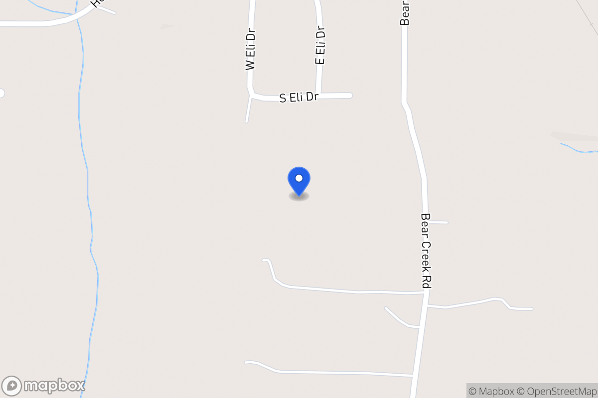 Map of 1190 Bear Creek Rd