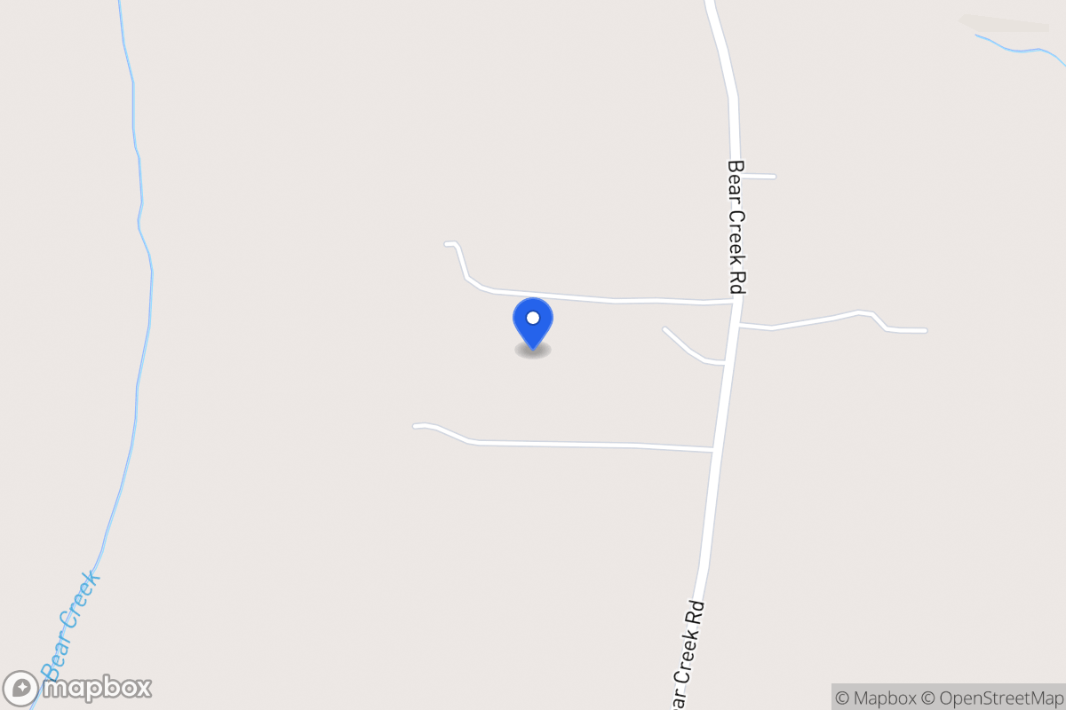 Map of 1160 Bear Creek Rd
