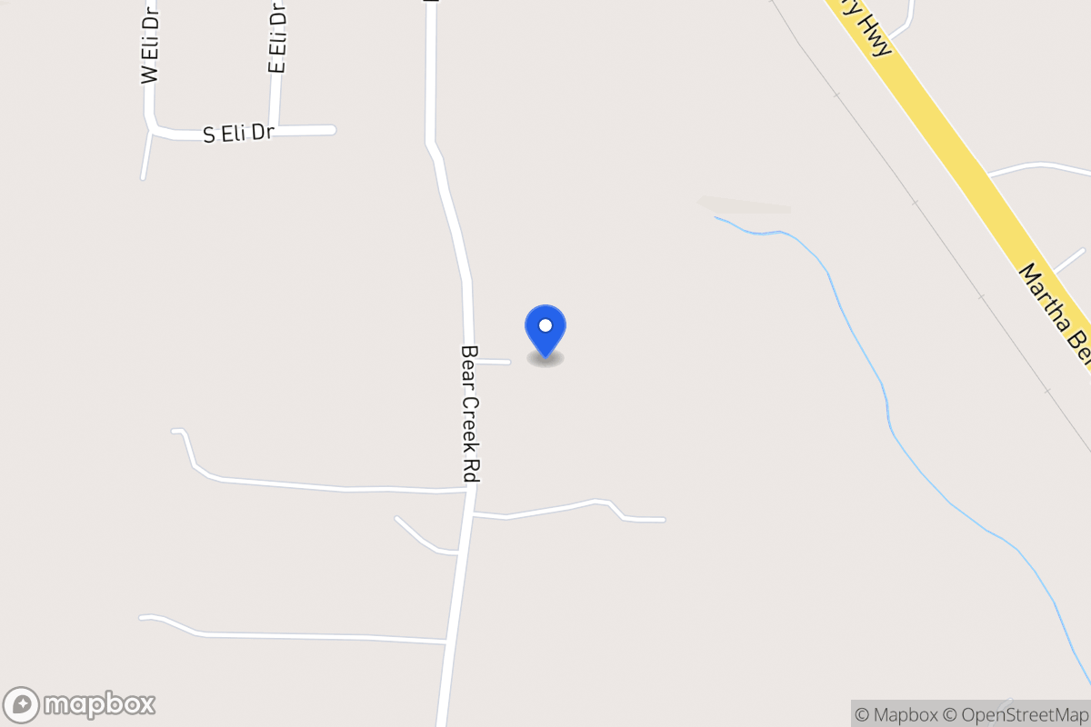 Map of 1287 Bear Creek Rd