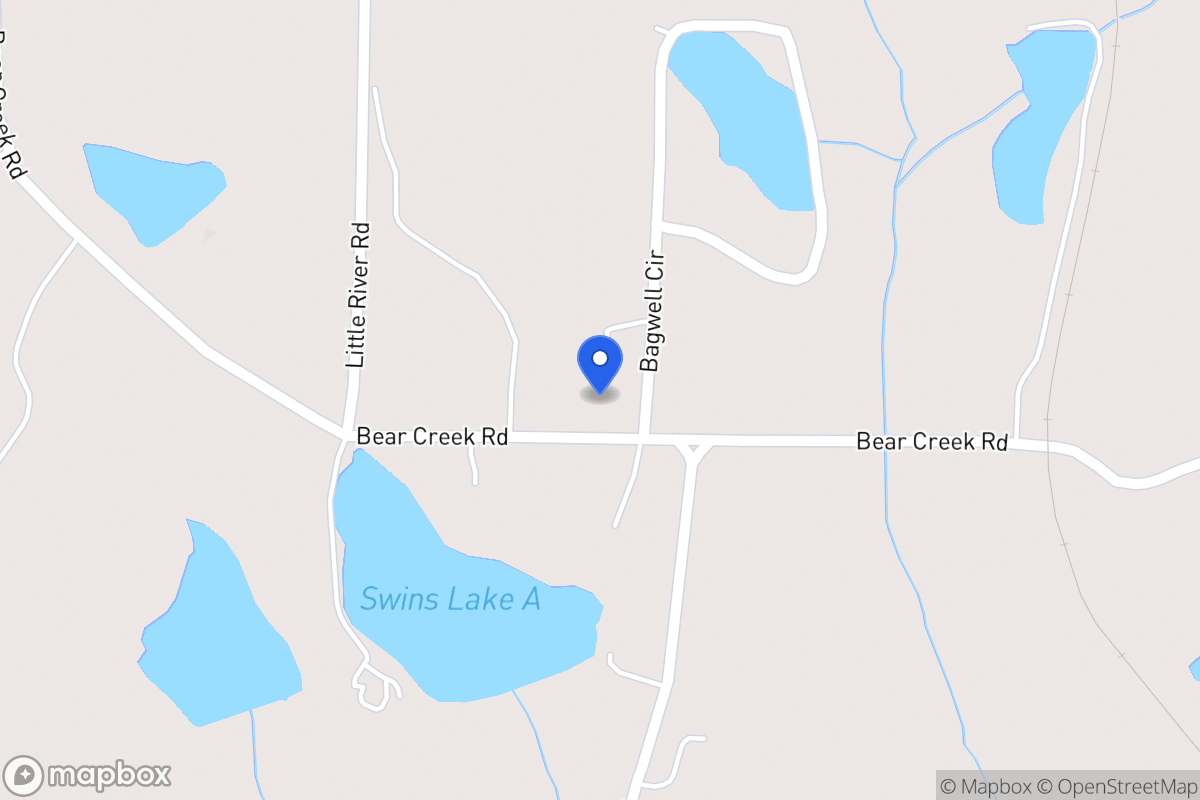 Map of 257 Bear Creek Rd