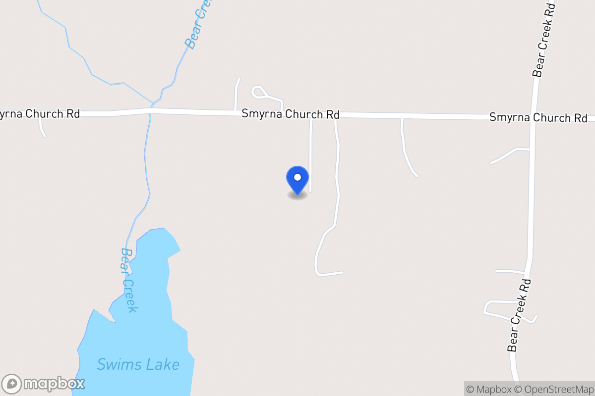 Map of 724 Smyrna Church Rd