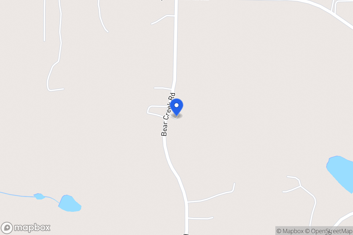 Map of 845 Bear Creek Rd