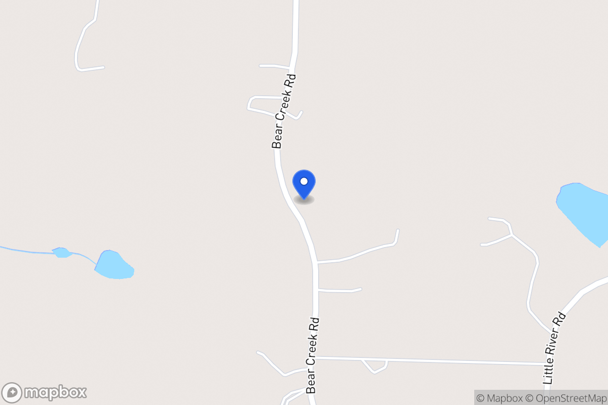 Map of 805 Bear Creek Rd